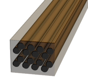 a pictorial example of wood fibers in a relatively normal state